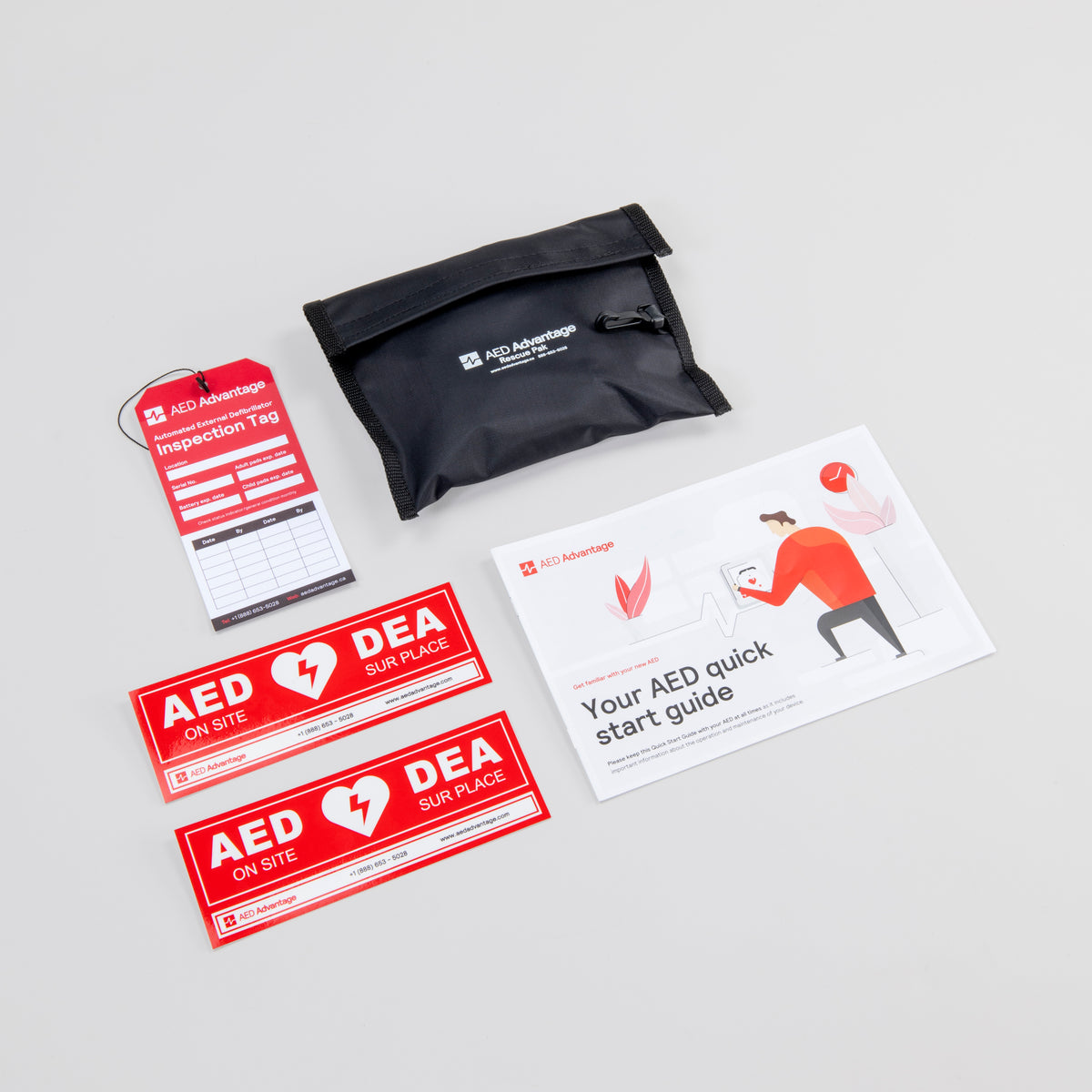 Aed Inspection Sticker ZOLL AED Plus On the Go AED Bundle · AED Advantage Sales Ltd.